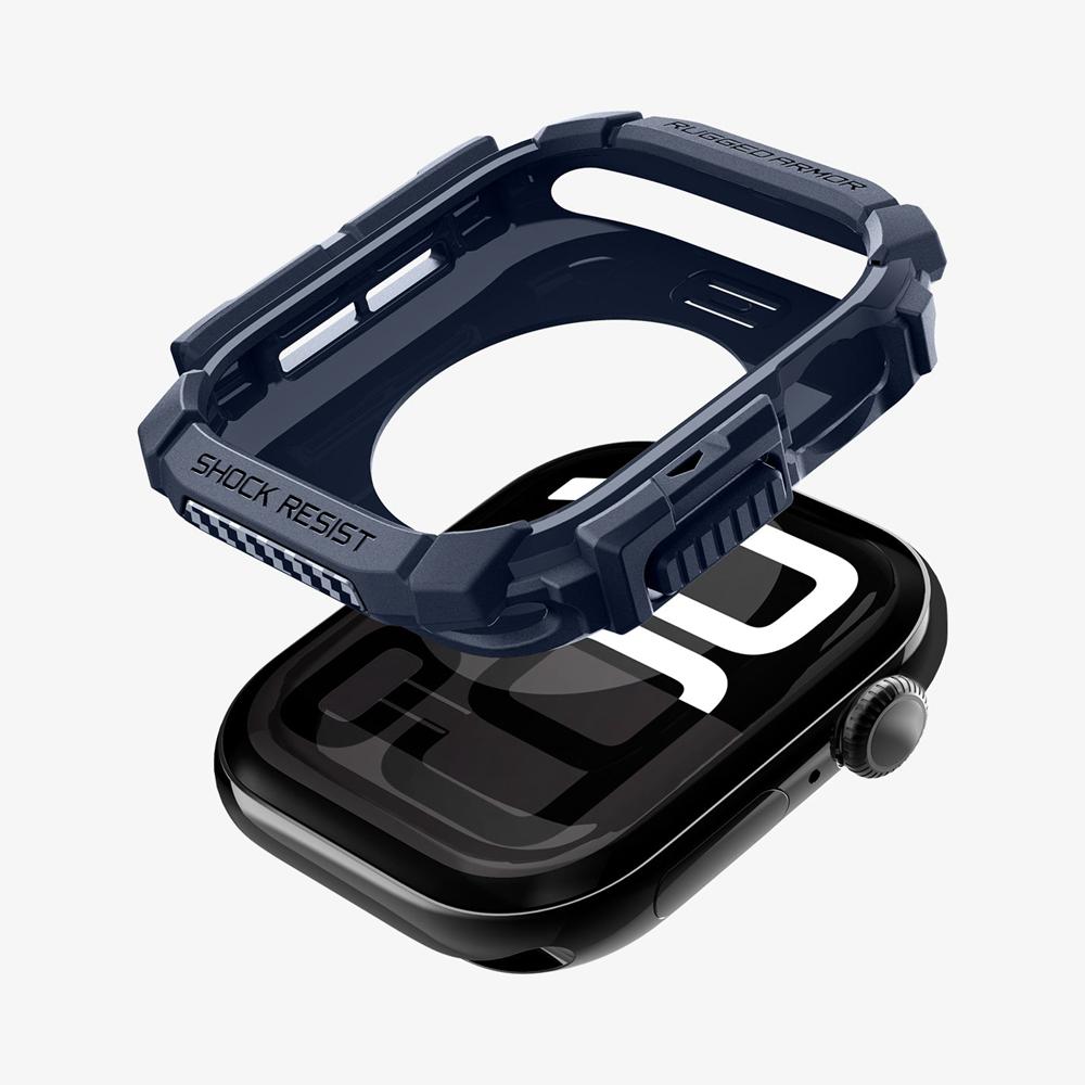 Spigen Rugged Armor Apple Watch 10 (46Mm) Case Navy Blue | OSPU-43281