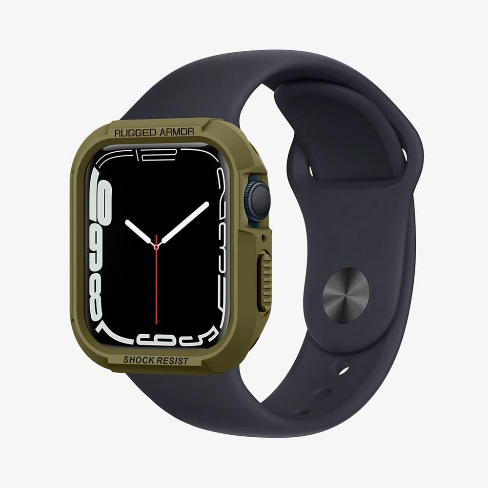 Spigen Rugged Armor Apple Watch (45Mm) Case Olive Green | FEPL-54872