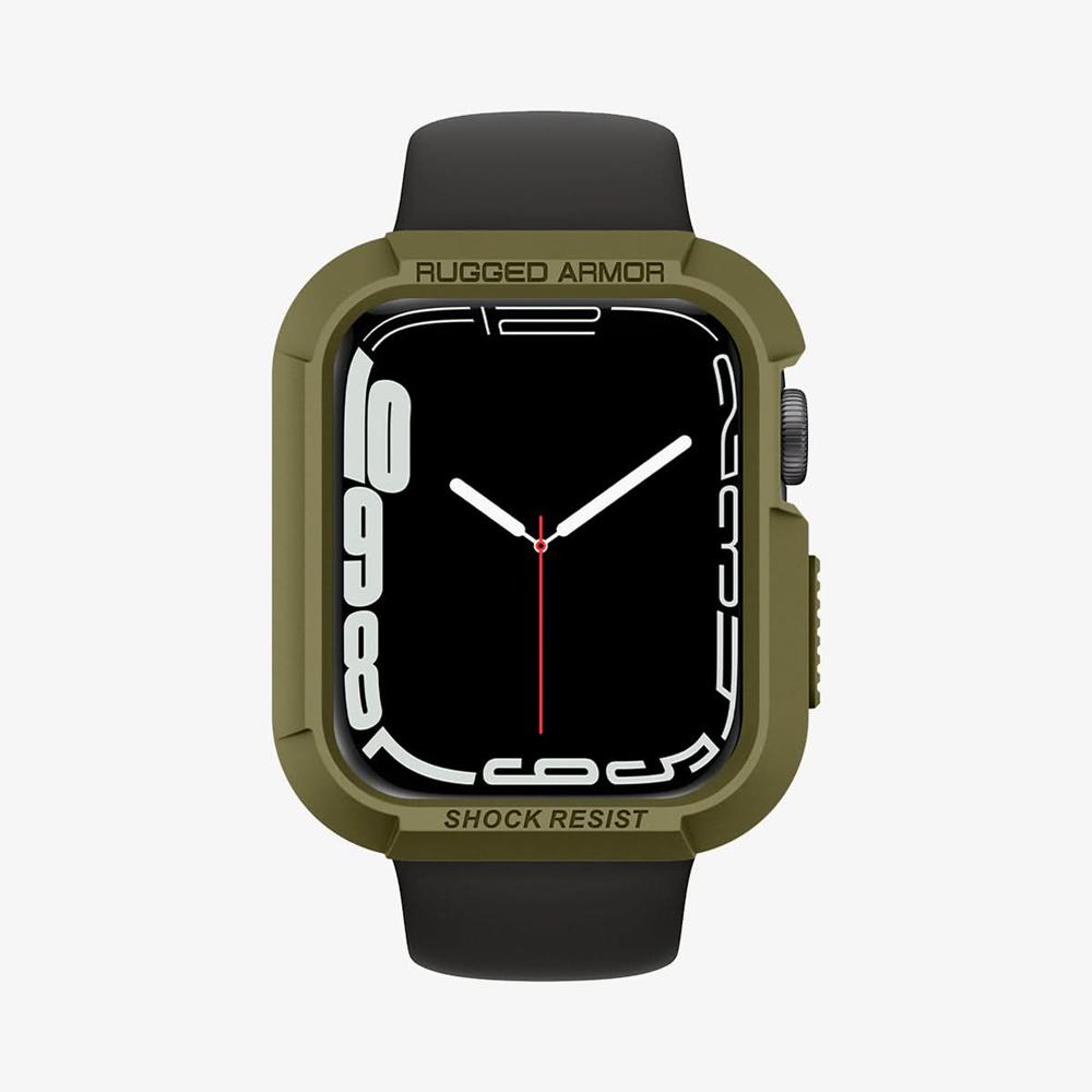 Spigen Rugged Armor Apple Watch (45Mm) Case Olive Green | FEPL-54872