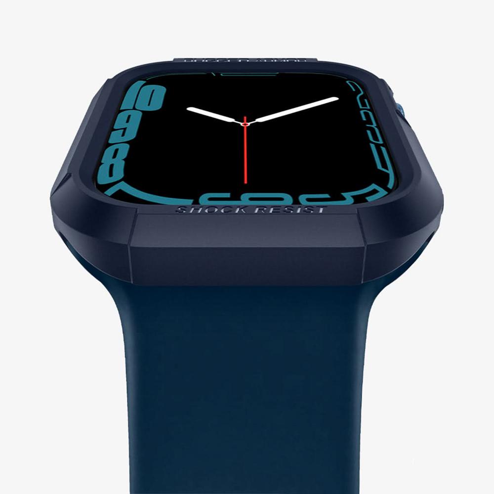 Spigen Rugged Armor Apple Watch (45Mm) Case Navy Blue | WGTV-14092