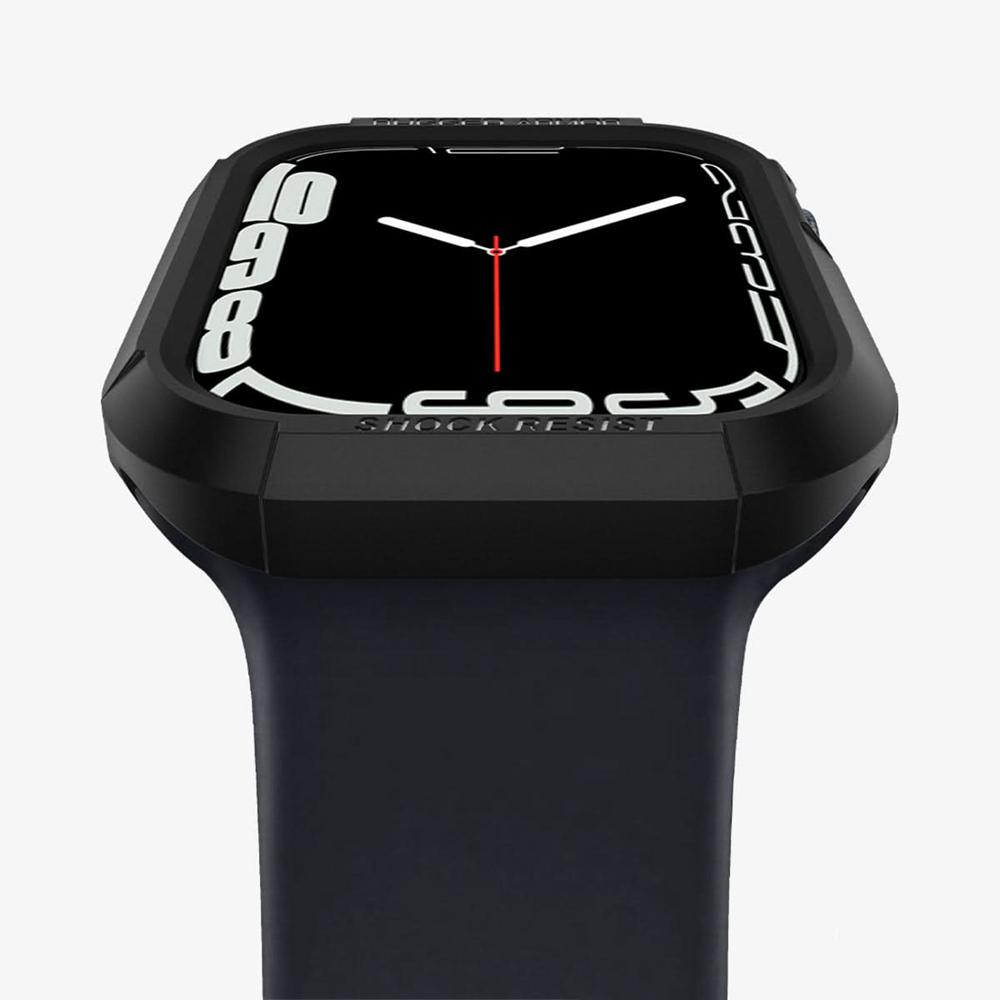 Spigen Rugged Armor Apple Watch (45Mm) Case Black | AVDF-82406