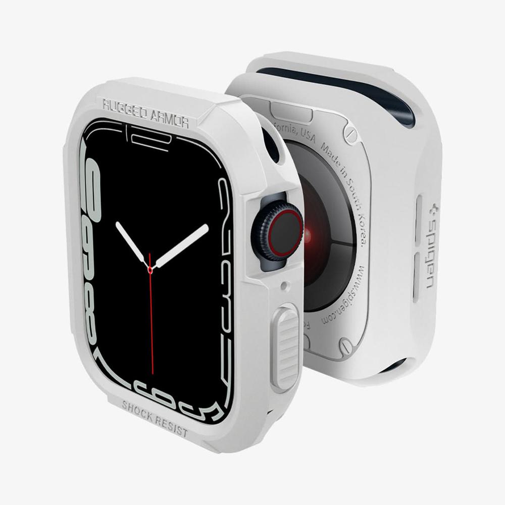 Spigen Rugged Armor Apple Watch (45Mm) Case White | MSDI-51679