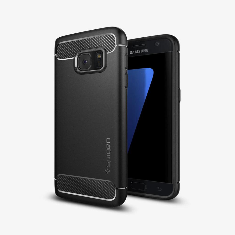 Spigen Rugged Armor Galaxy S7 Case Black | XQDZ-53678