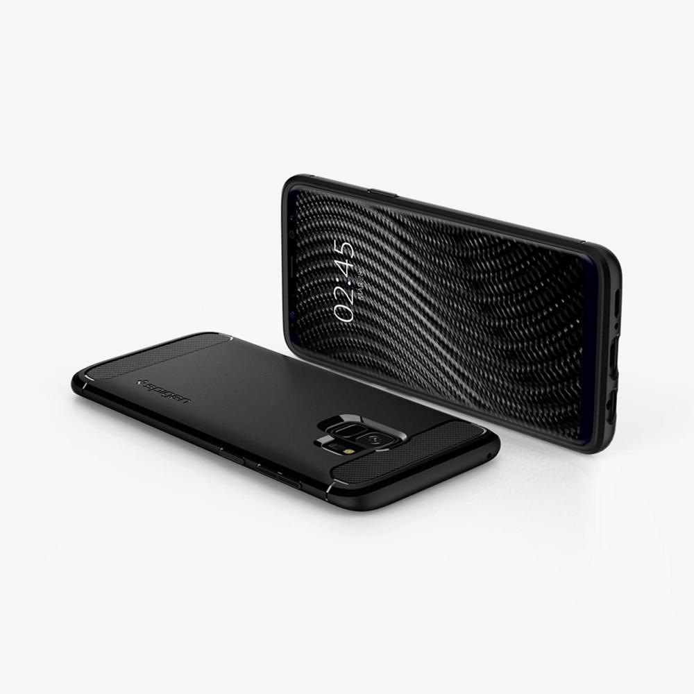 Spigen Rugged Armor Galaxy S9 Case Matte Black | IZXS-10257