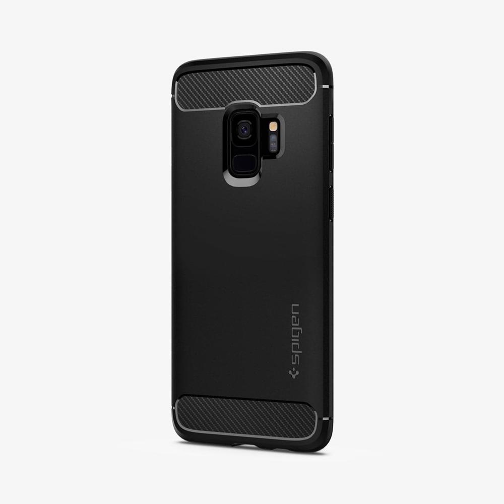 Spigen Rugged Armor Galaxy S9 Case Matte Black | IZXS-10257