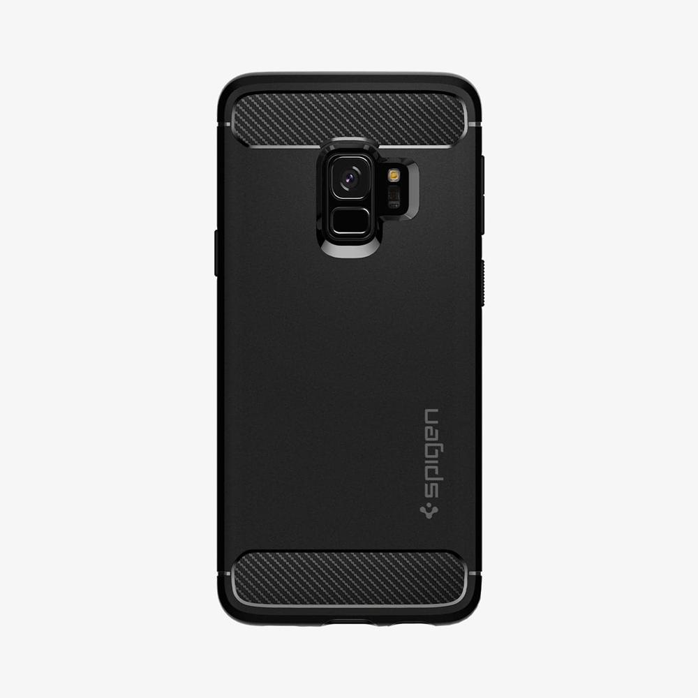 Spigen Rugged Armor Galaxy S9 Case Matte Black | IZXS-10257