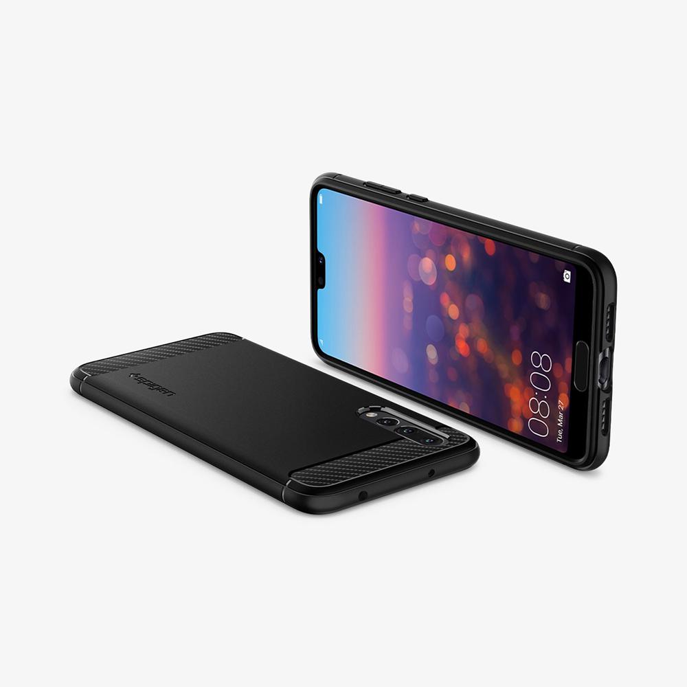 Spigen Rugged Armor Huawei P20 Pro Case Black | OBZI-74106