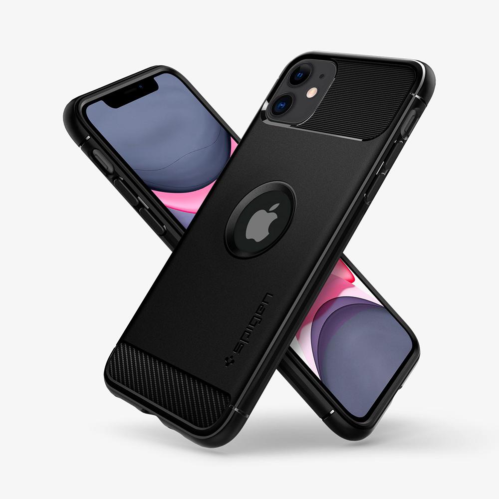 Spigen Rugged Armor Iphone 11 Case Matte Black | JDSL-79148