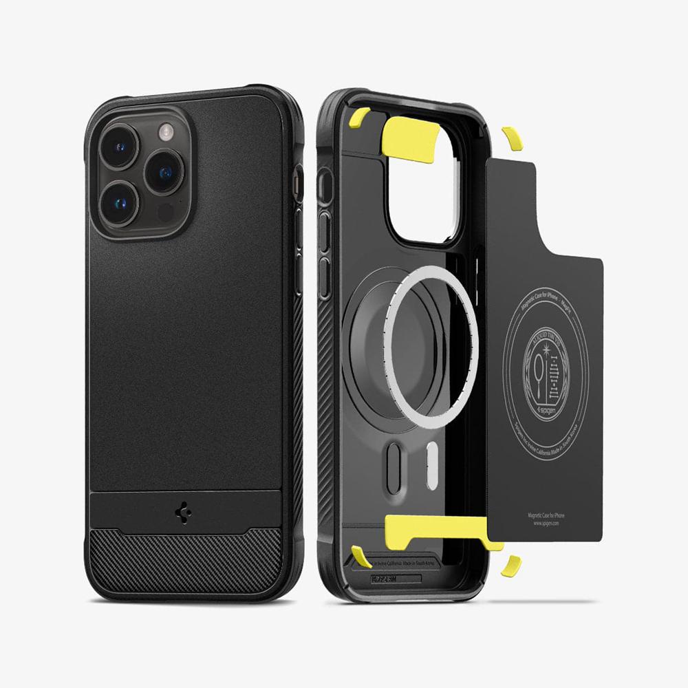 Spigen Rugged Armor (MagFit) Iphone 14 Pro Max Case Matte Black | RGET-74953