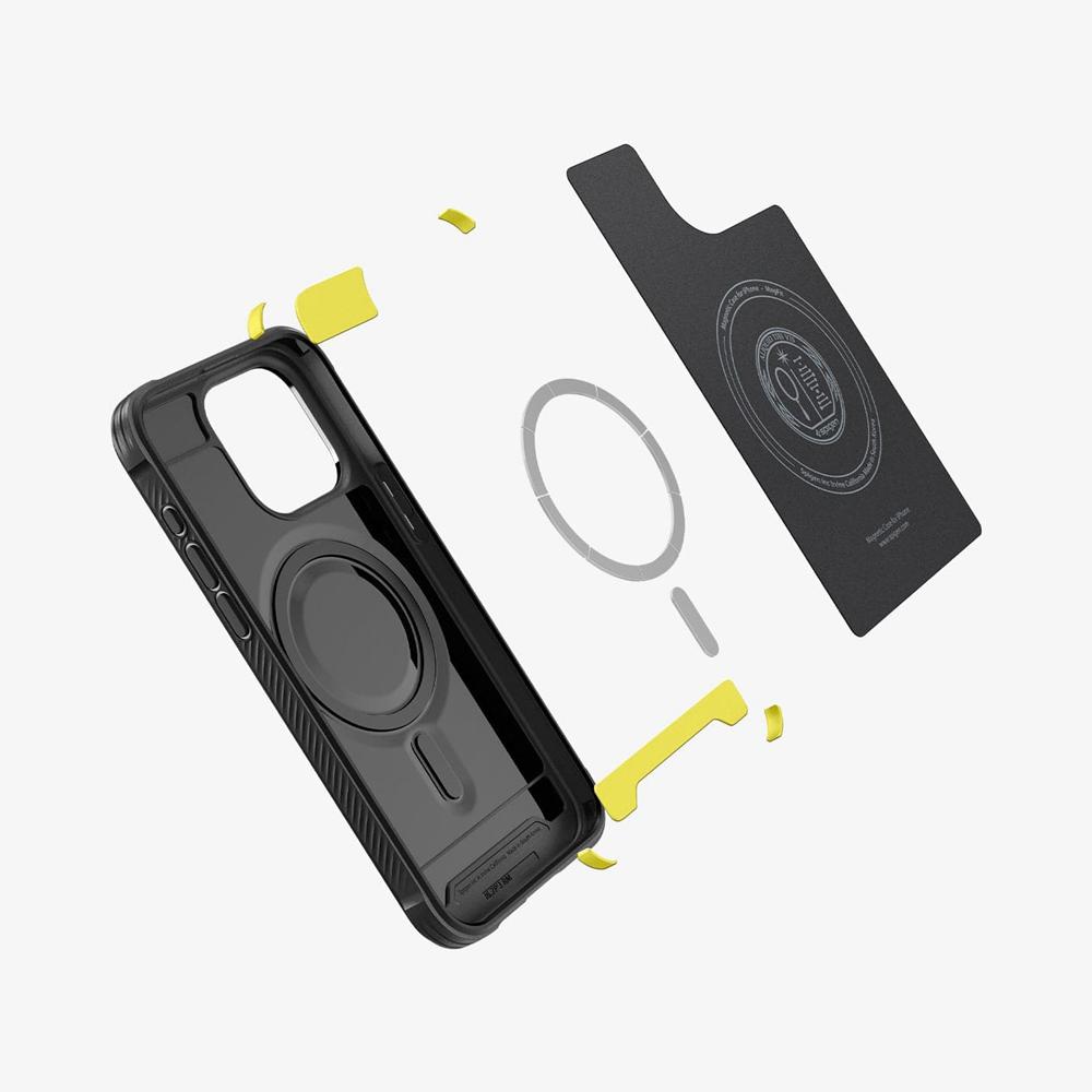 Spigen Rugged Armor (MagFit) Iphone 15 Pro Max Case Matte Black | RDFZ-90567