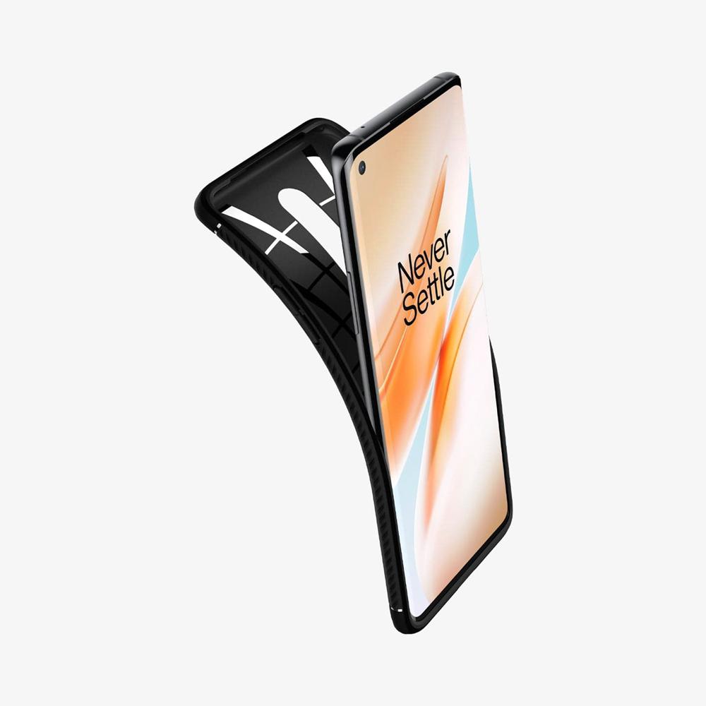 Spigen Rugged Armor Oneplus 8 Case Matte Black | VCQR-85973