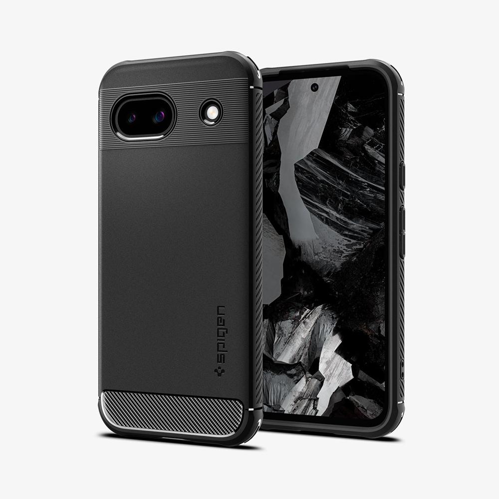 Spigen Rugged Armor Pixel 8A Case Matte Black | NAQK-78530