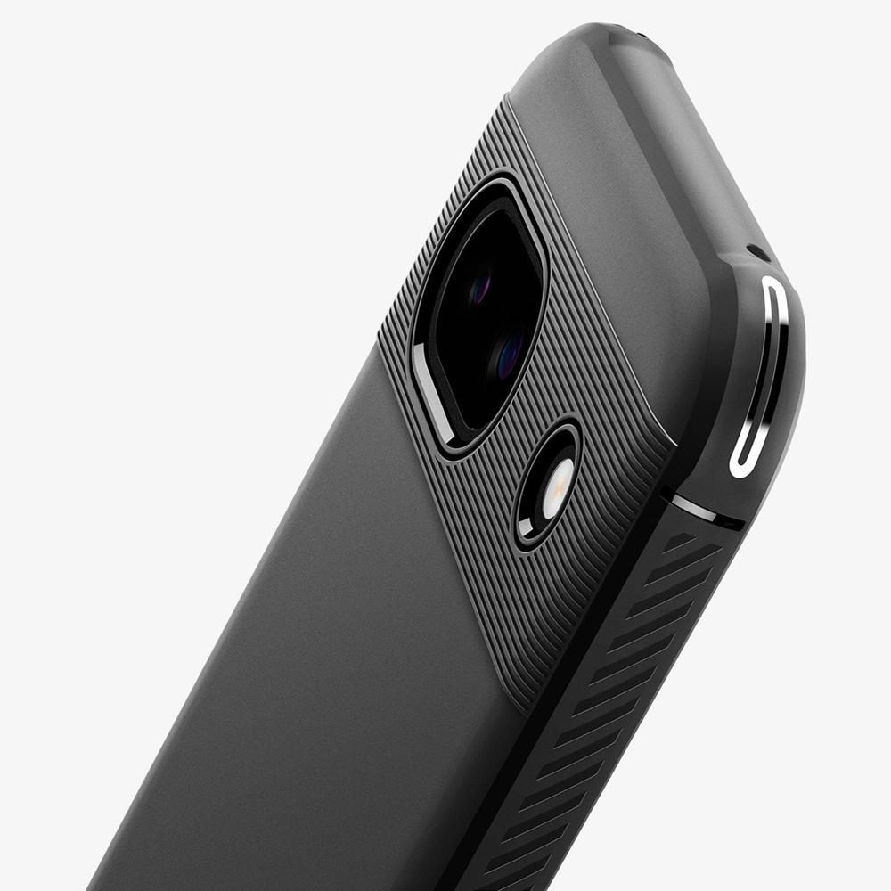 Spigen Rugged Armor Pixel 8A Case Matte Black | NAQK-78530