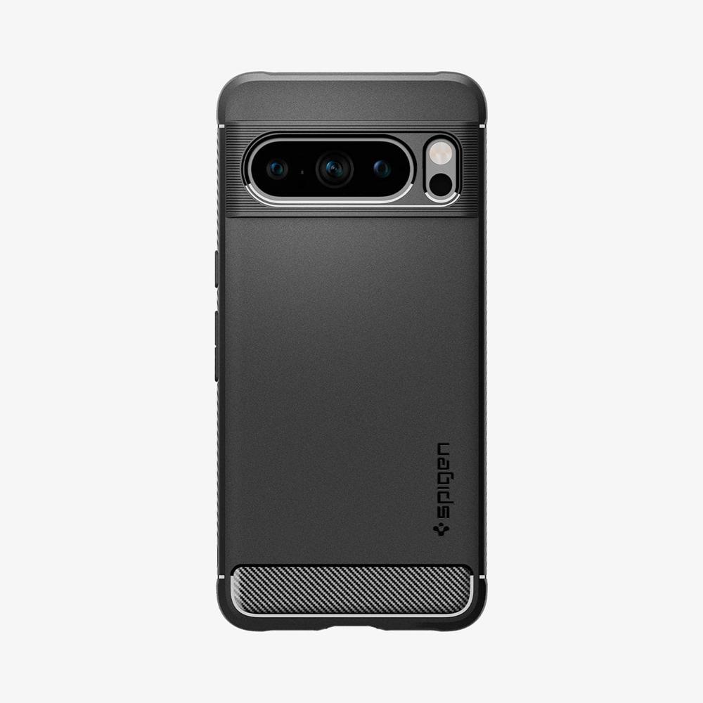 Spigen Rugged Armor Pixel 8 Pro Case Matte Black | FMTO-76803