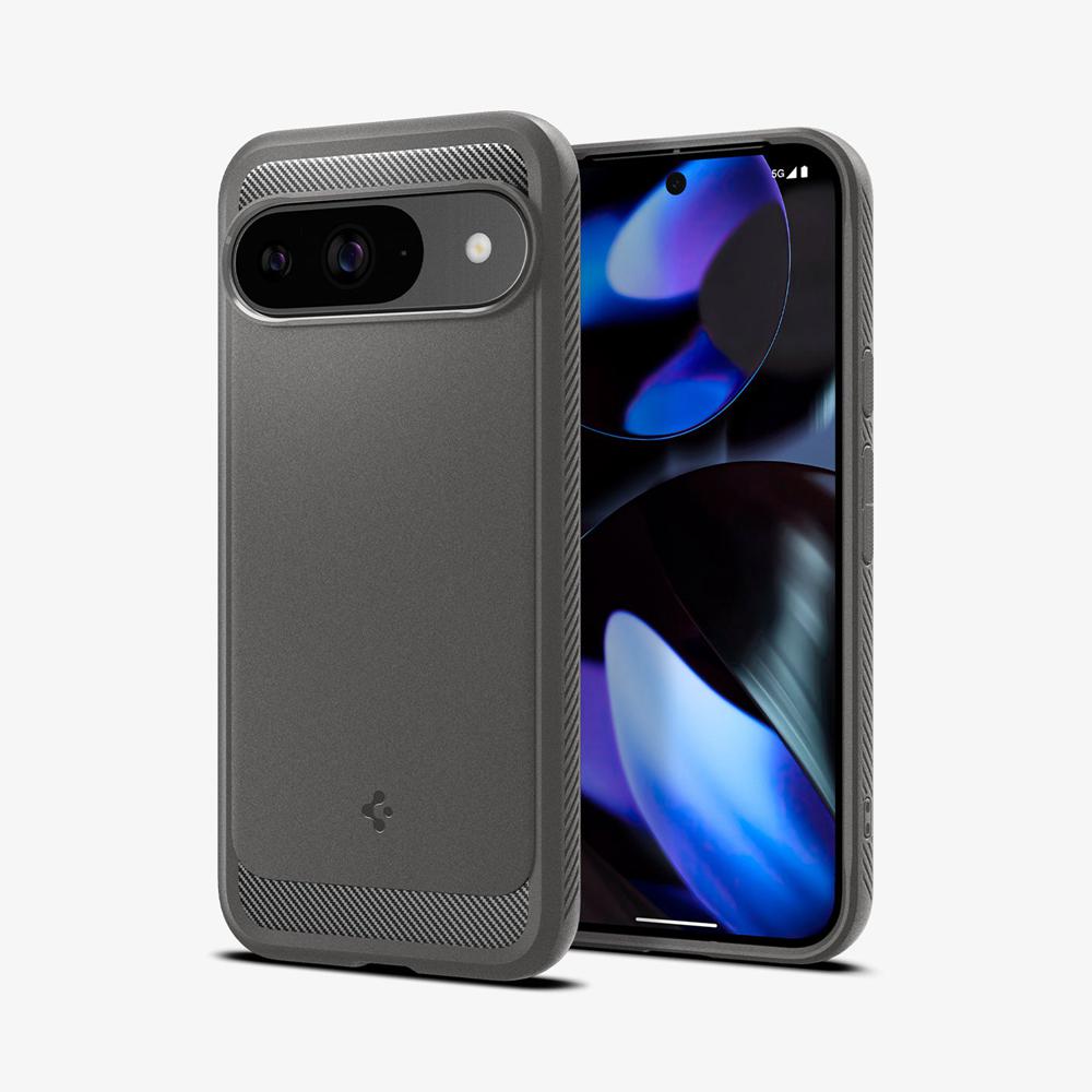 Spigen Rugged Armor Pixel 9 Case Marble Gray | HLRT-34601