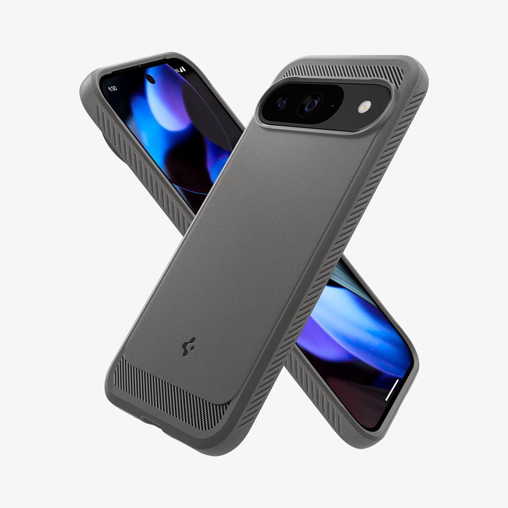 Spigen Rugged Armor Pixel 9 Case Marble Gray | HLRT-34601