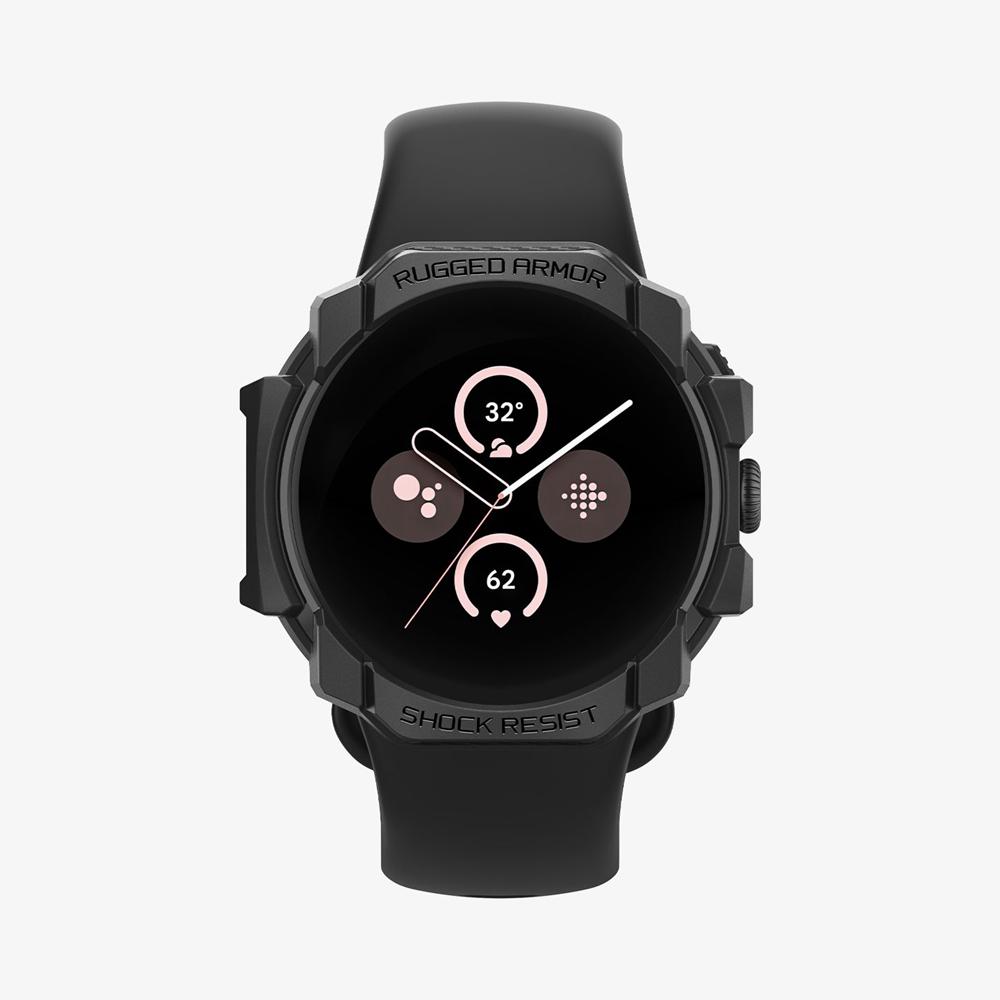 Spigen Rugged Armor Pixel Watch 3 (45Mm) Case Matte Black | YGAS-16405