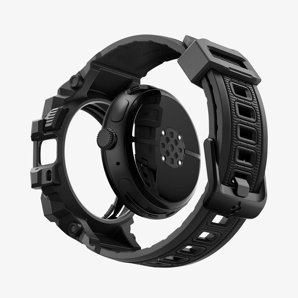 Spigen Rugged Armor Pro Pixel Watch Case + Band Black | BVWT-76150