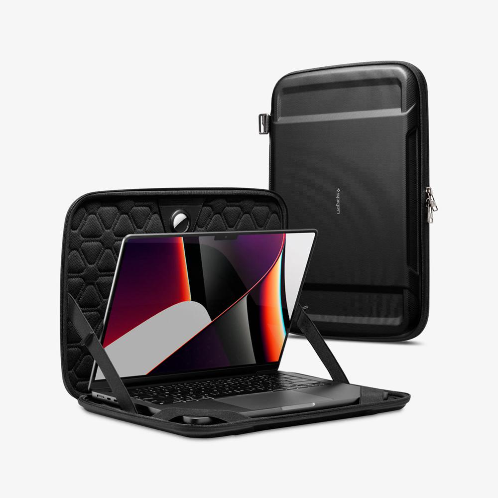 Spigen Rugged Armor Pro Pouch Macbook Pro 16-Inch Case Black | HOZQ-76314