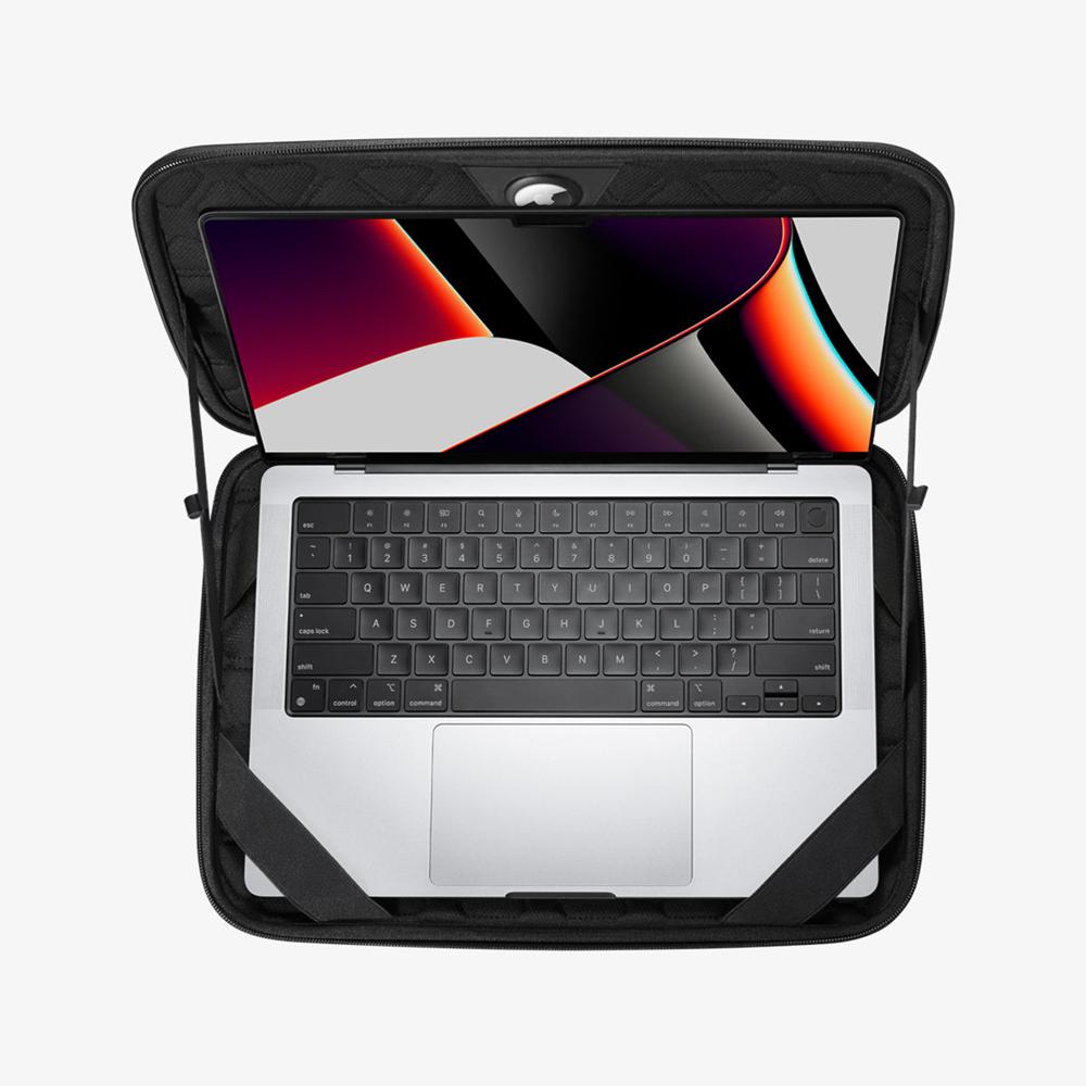 Spigen Rugged Armor Pro Pouch Macbook Pro 16-Inch Case Black | HOZQ-76314