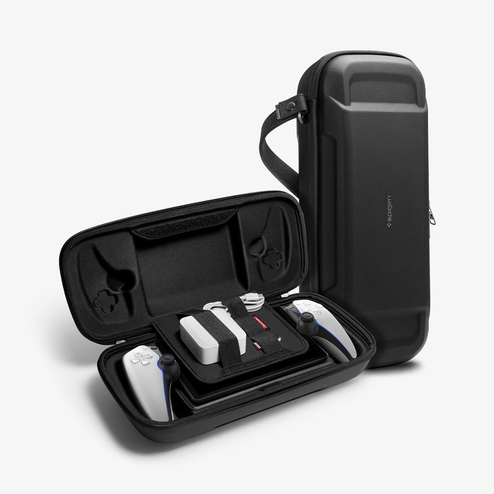 Spigen Rugged Armor Pro Pouch Playstation Portal Case Black | ZUPY-46829