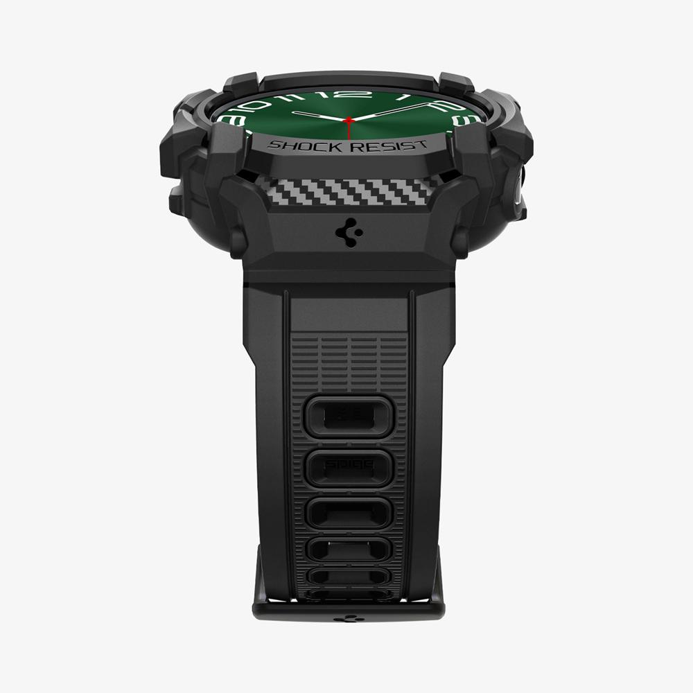 Spigen Rugged Armor Pro Watch Ultra (47Mm) Case + Band Matte Black | GCRV-23641