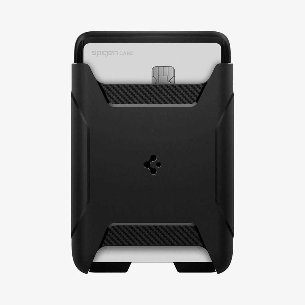 Spigen Rugged Armor | 3 Cards (MagFit) Magsafe Card Holder Black | VTJF-17260