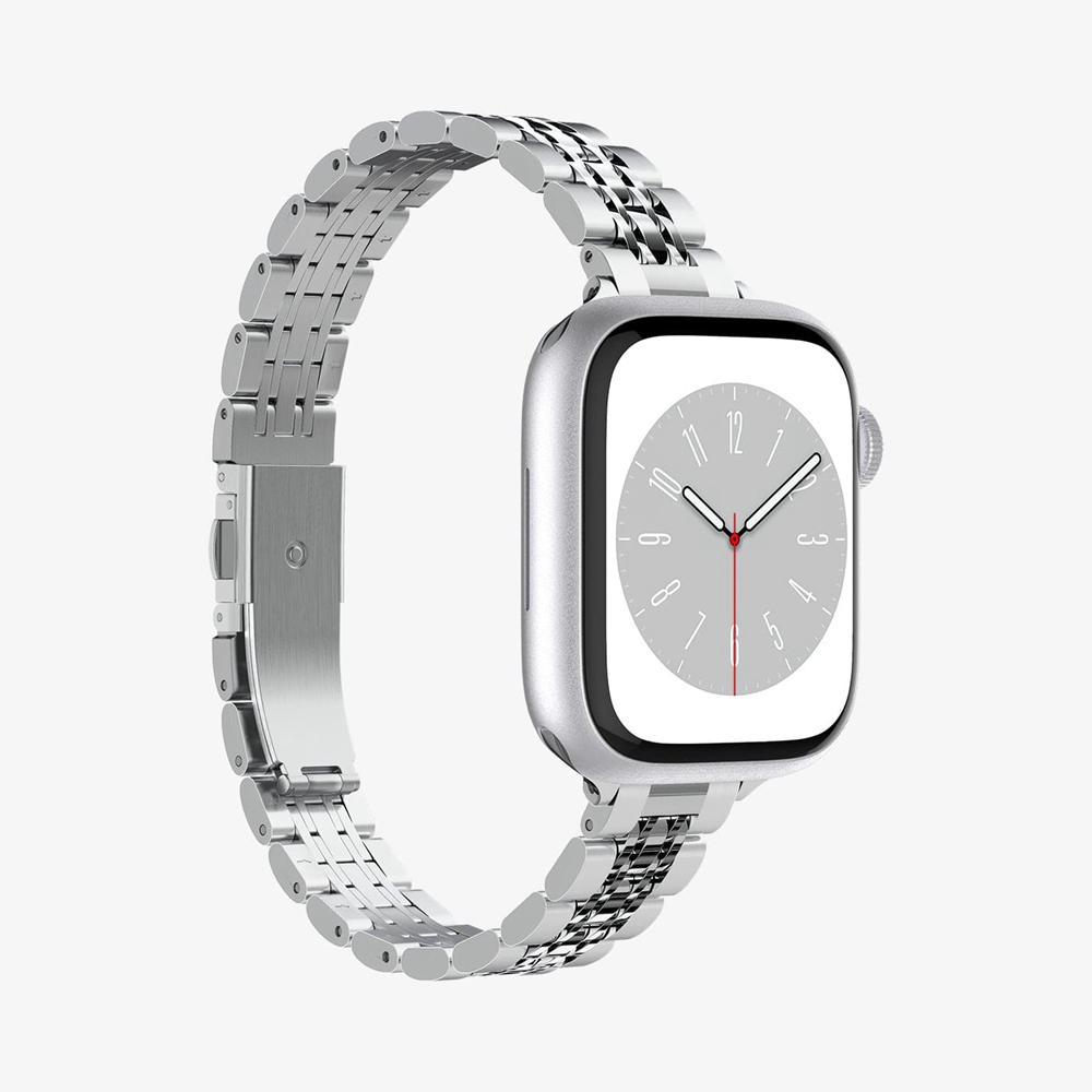 Spigen Shine Fit Apple Watch (41Mm) Band Silver | AIHS-30176