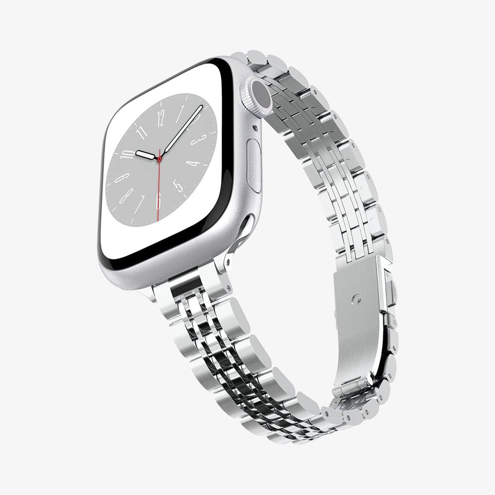 Spigen Shine Fit Apple Watch (41Mm) Band Silver | AIHS-30176