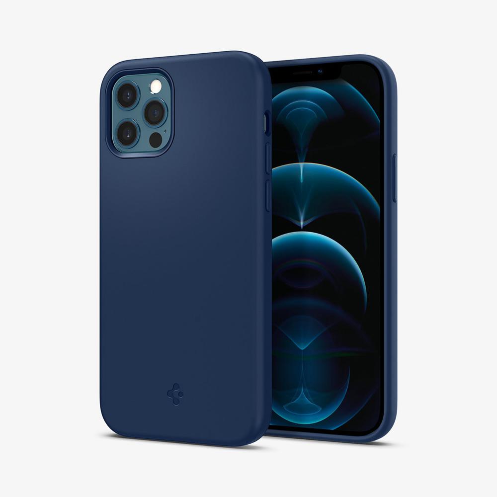 Spigen Silicone Fit Iphone 12 Pro Case Navy Blue | WFEG-71024