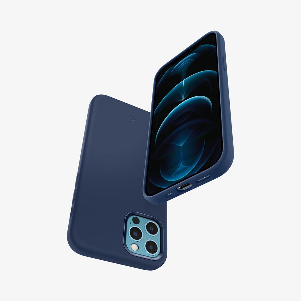 Spigen Silicone Fit Iphone 12 Pro Case Navy Blue | WFEG-71024