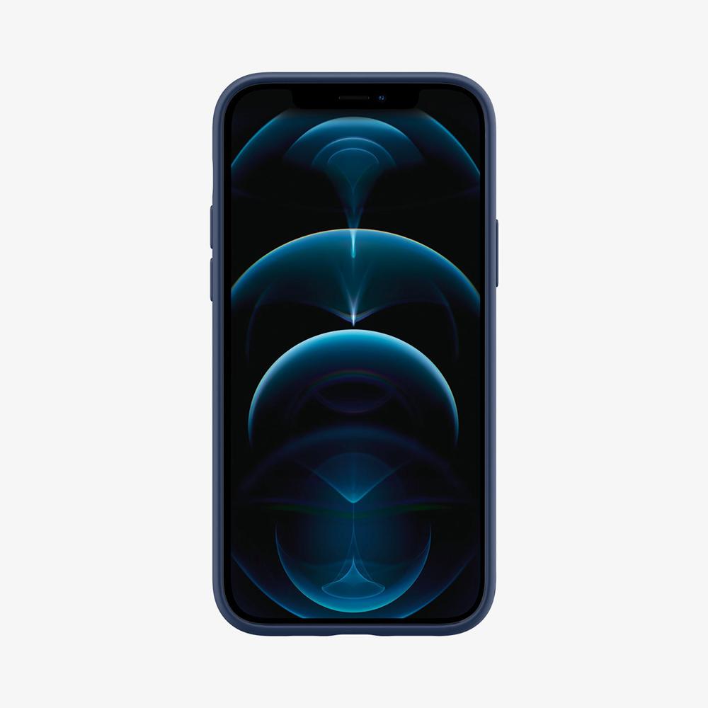 Spigen Silicone Fit Iphone 12 Pro Case Navy Blue | WFEG-71024