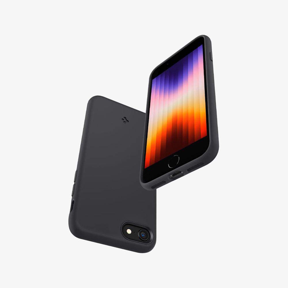 Spigen Silicone Fit Iphone 8 Case Black | CXQZ-64385