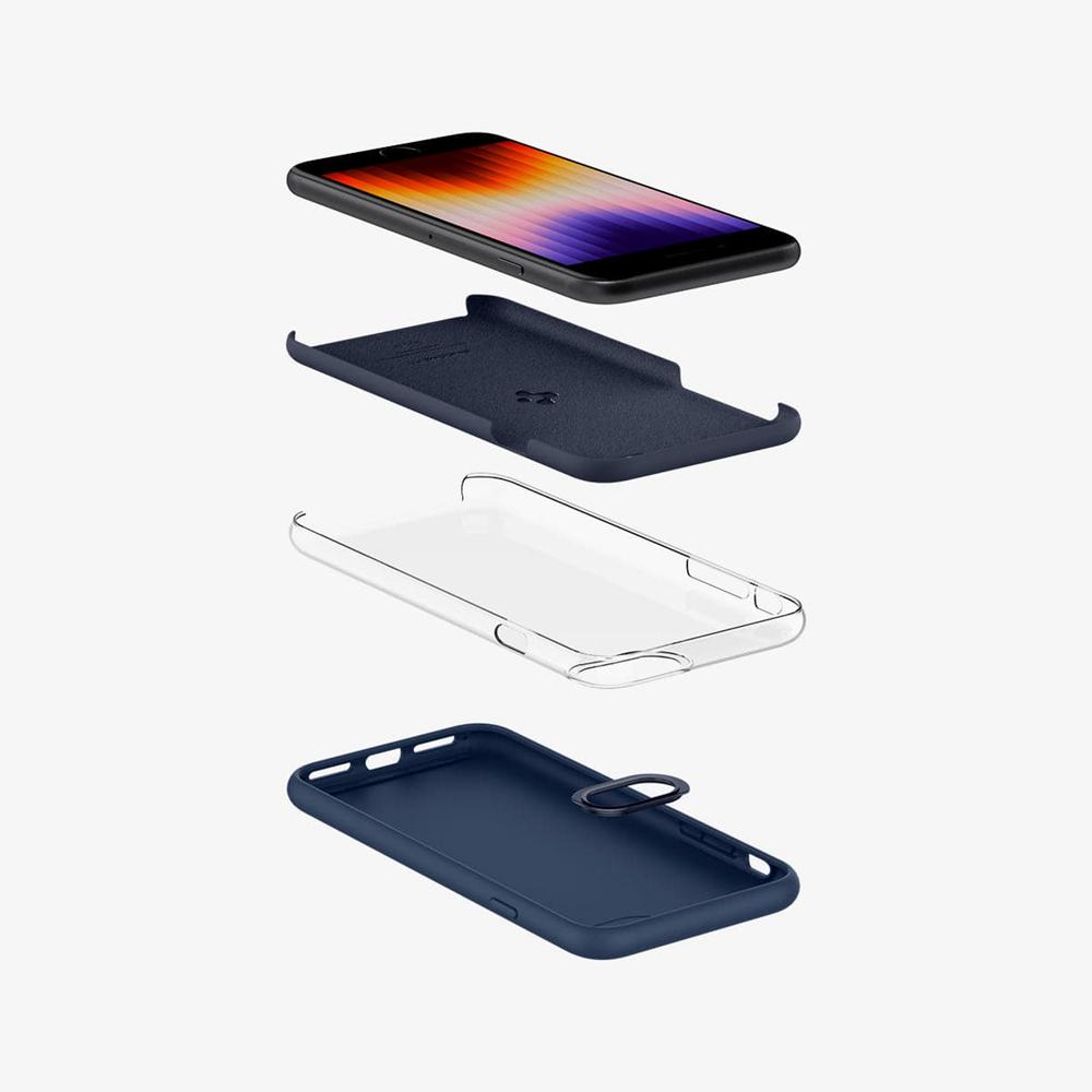 Spigen Silicone Fit Iphone 8 Case Navy Blue | PUVS-26895