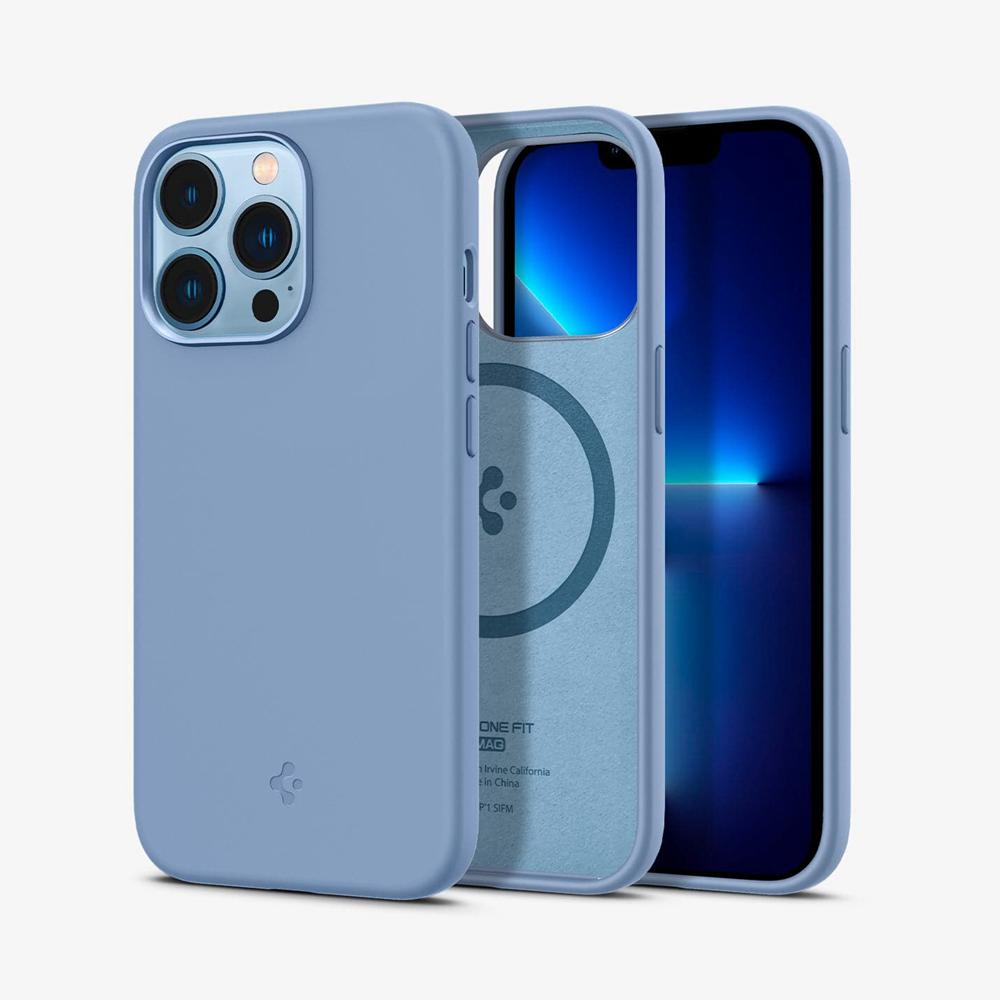 Spigen Silicone Fit (MagFit) Iphone 13 Pro Case Sierra Blue | ELMC-54789