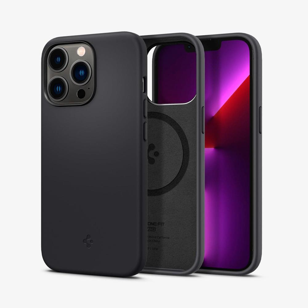 Spigen Silicone Fit (MagFit) Iphone 13 Pro Case Black | EGIR-42975