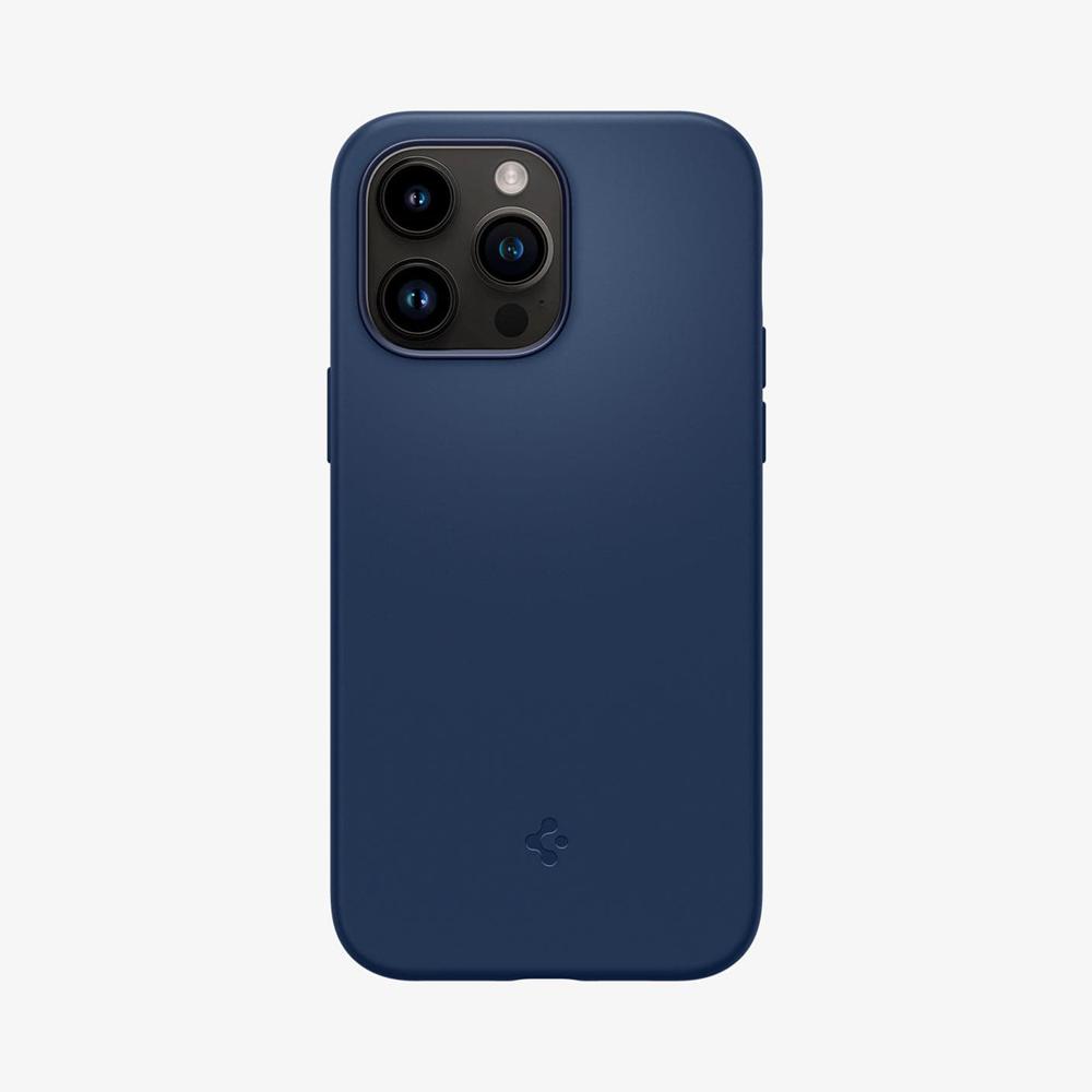 Spigen Silicone Fit (MagFit) Iphone 14 Pro Max Case Navy Blue | CWDK-14093