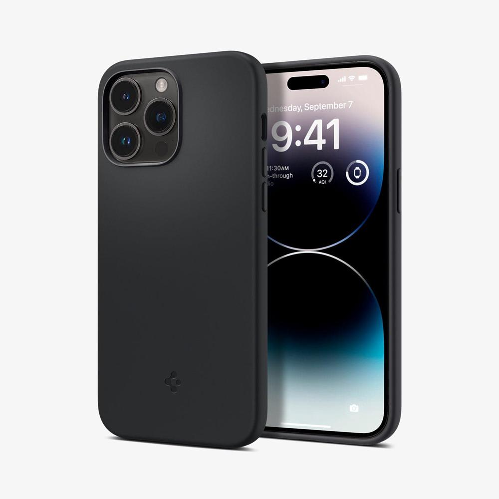 Spigen Silicone Fit (MagFit) Iphone 14 Pro Max Case Black | DQTA-47596