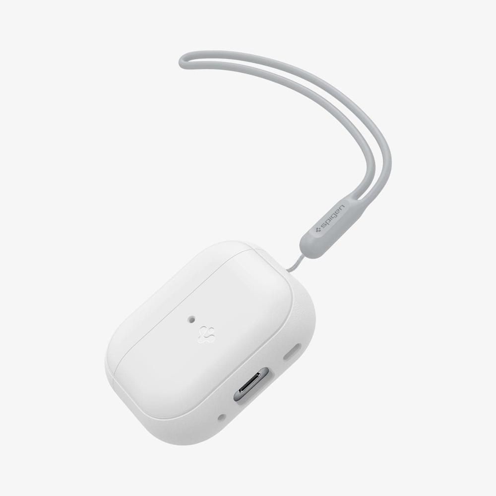 Spigen Silicone Fit + Strap Airpods Pro 2 Case White + White Strap | SAEK-28167