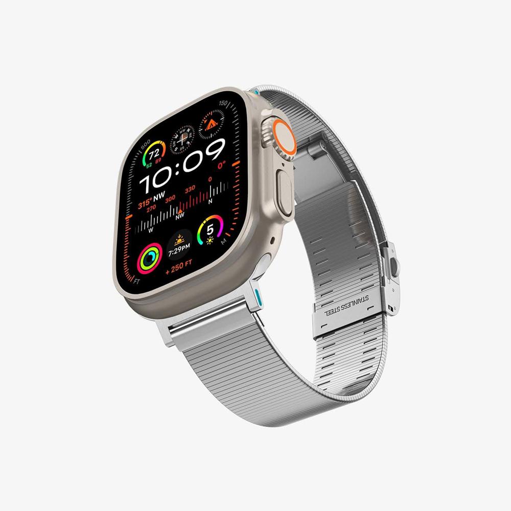 Spigen Sleek Link Apple Watch 10 (46Mm) Band Silver | LZEB-16943