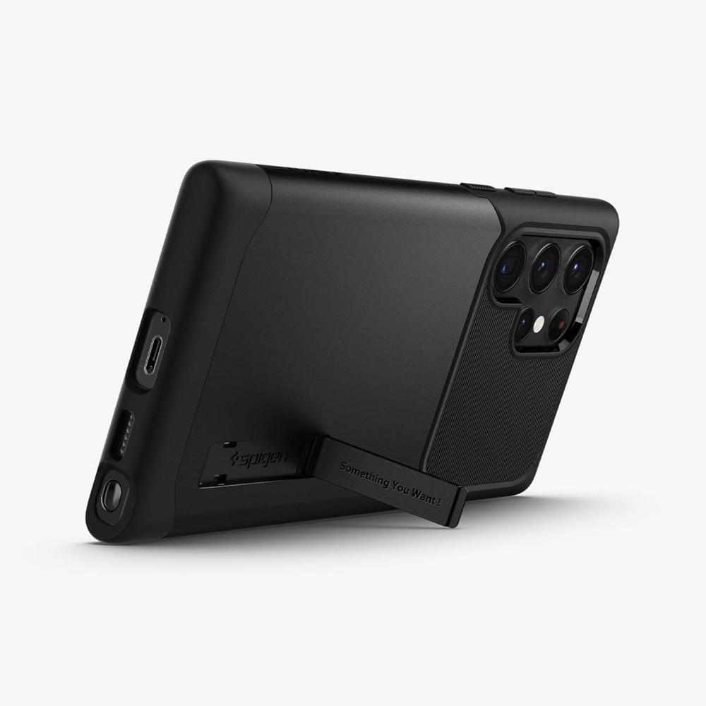 Spigen Slim Armor Galaxy S22 Ultra Case Black | WFVJ-51097