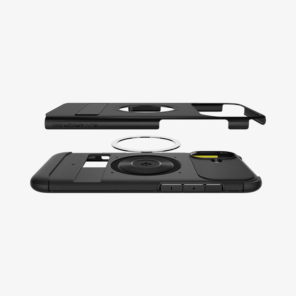 Spigen Slim Armor (MagFit) Iphone 16 Case Black | XUVN-92571