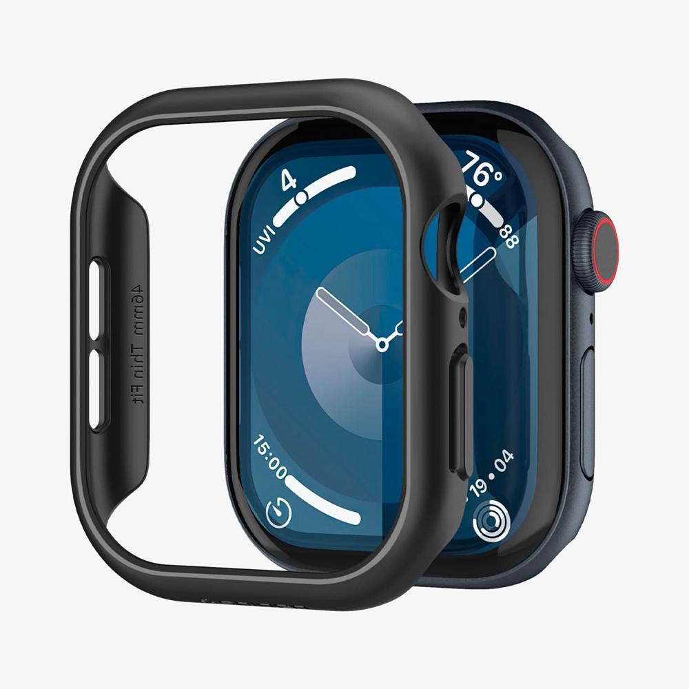 Spigen Thin Fit Apple Watch 10 (46Mm) Case Black | PQKY-97436