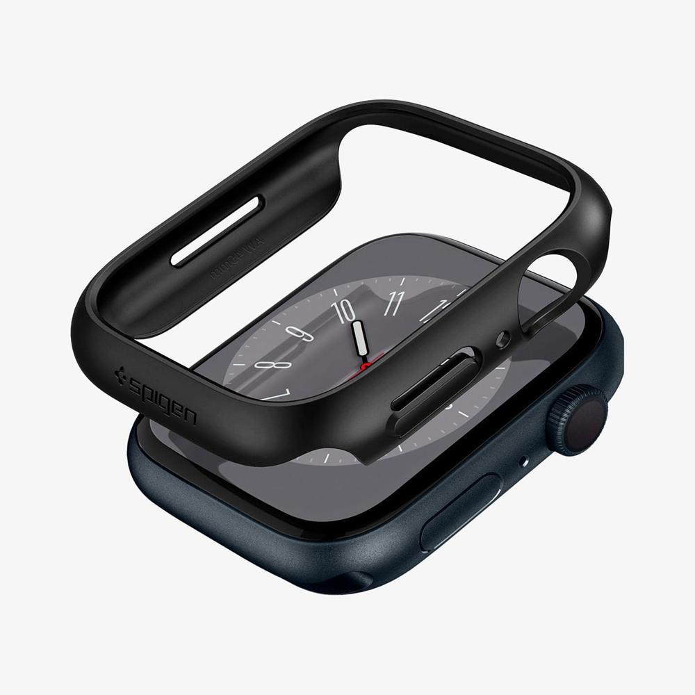 Spigen Thin Fit Apple Watch (45Mm) Case Black | ZCSY-68107