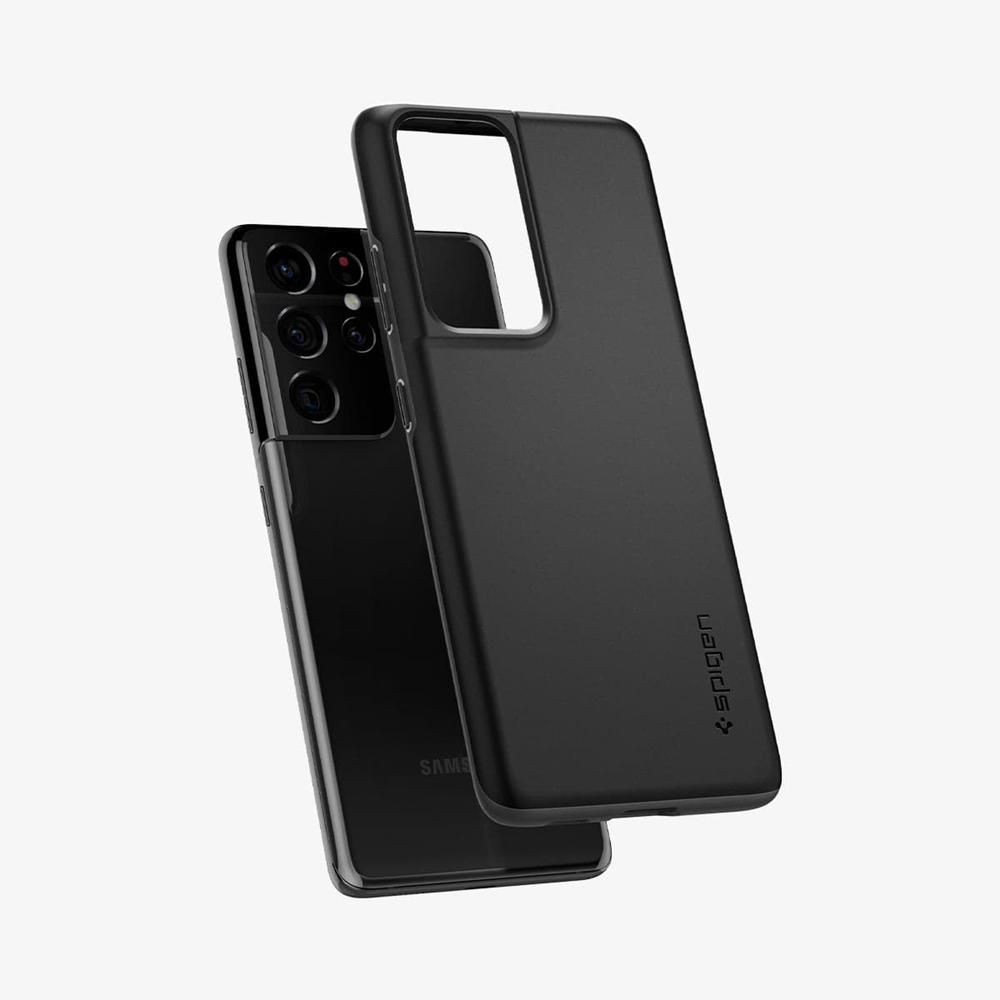 Spigen Thin Fit Galaxy S21 Ultra Case Black | MTGA-91368