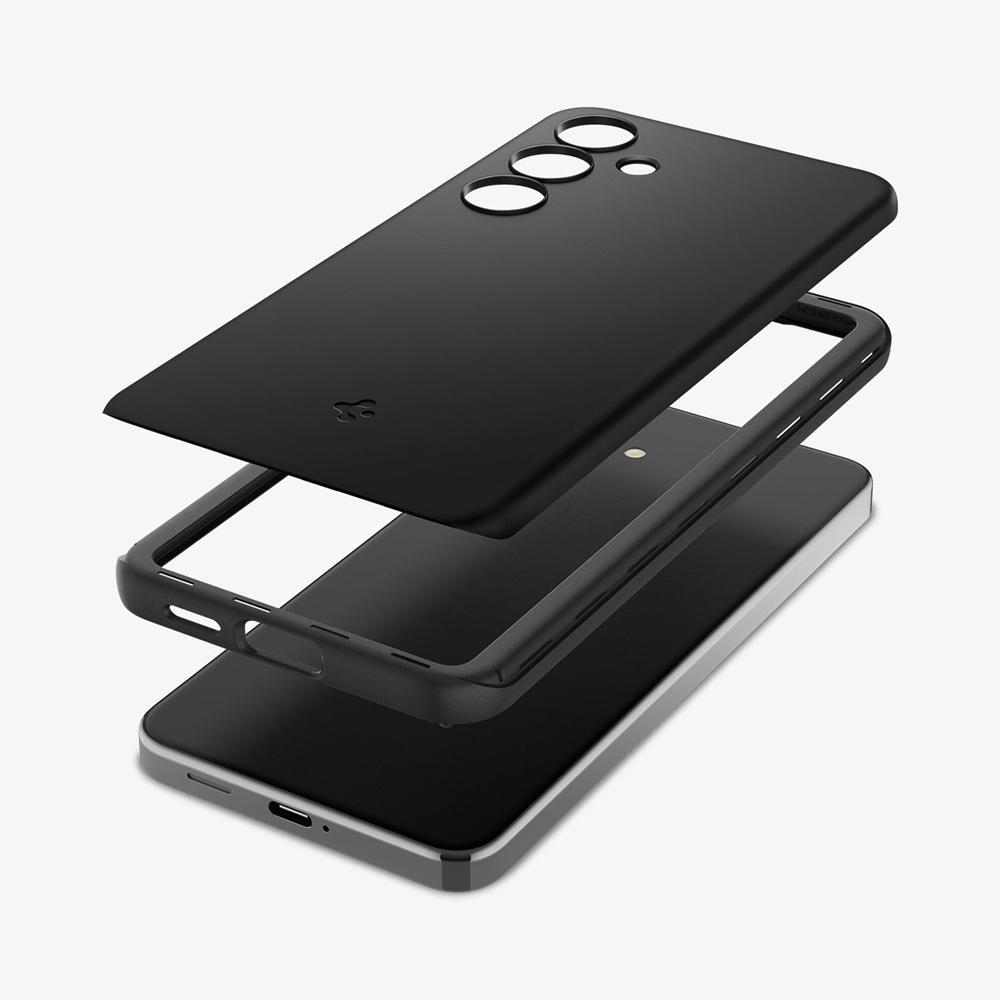 Spigen Thin Fit Galaxy S24 Case Black | TKRQ-70812