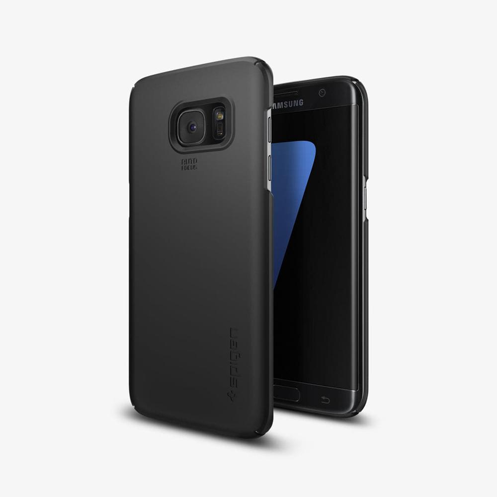 Spigen Thin Fit Galaxy S7 Edge Case Black | OLVP-38049