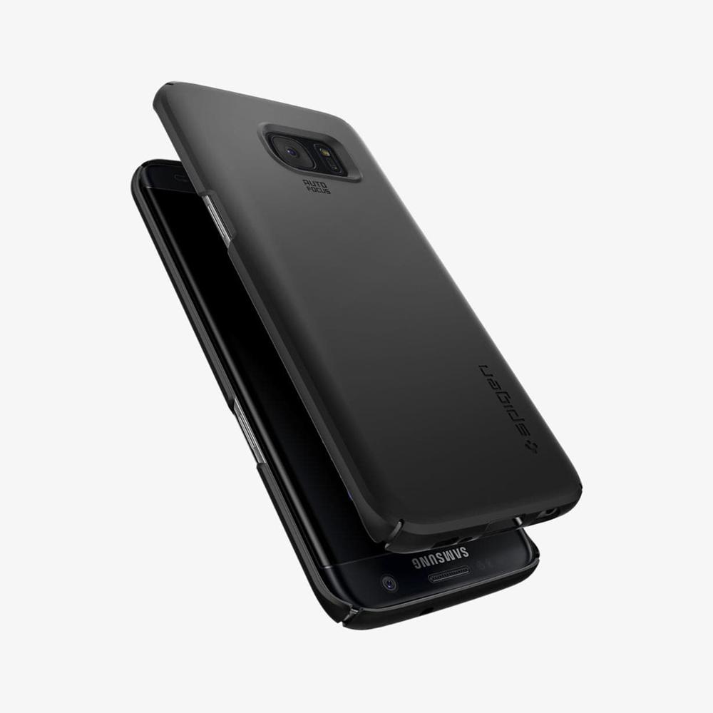 Spigen Thin Fit Galaxy S7 Edge Case Black | OLVP-38049