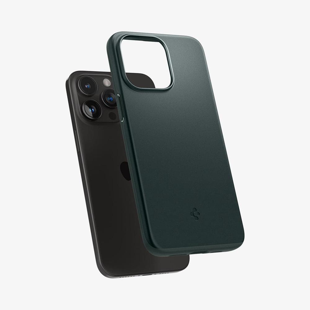 Spigen Thin Fit Iphone 15 Pro Case Abyss Green | UZOY-82903