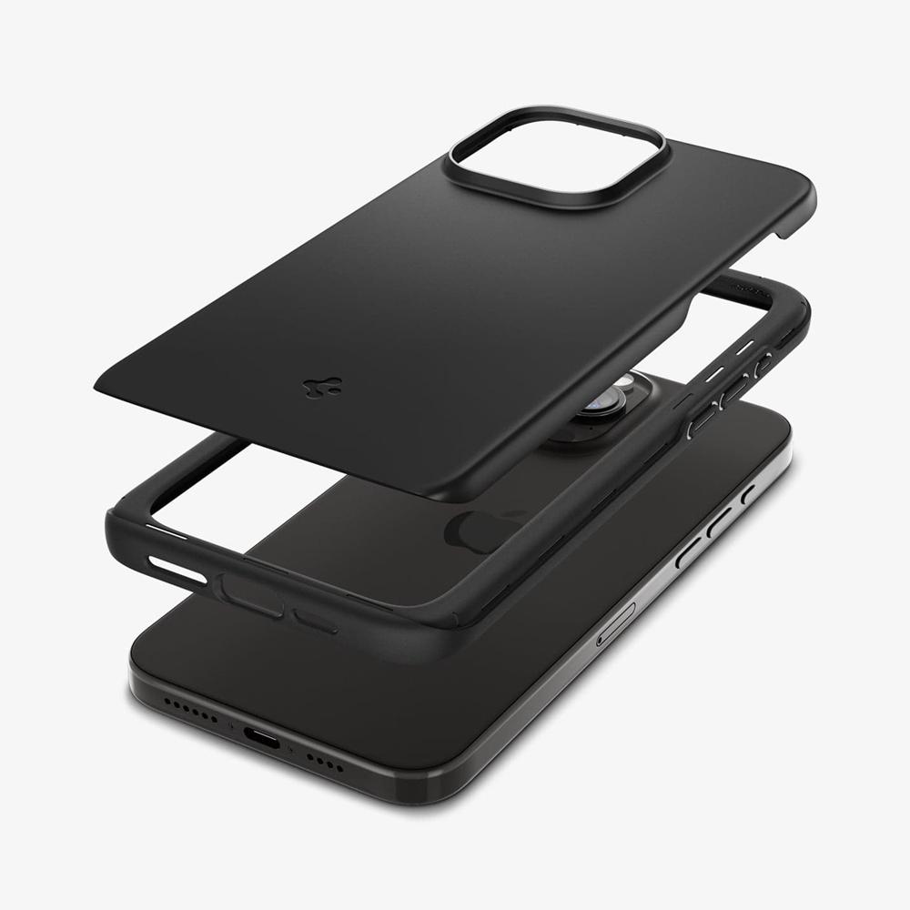 Spigen Thin Fit Iphone 15 Pro Case Black | GECH-62907